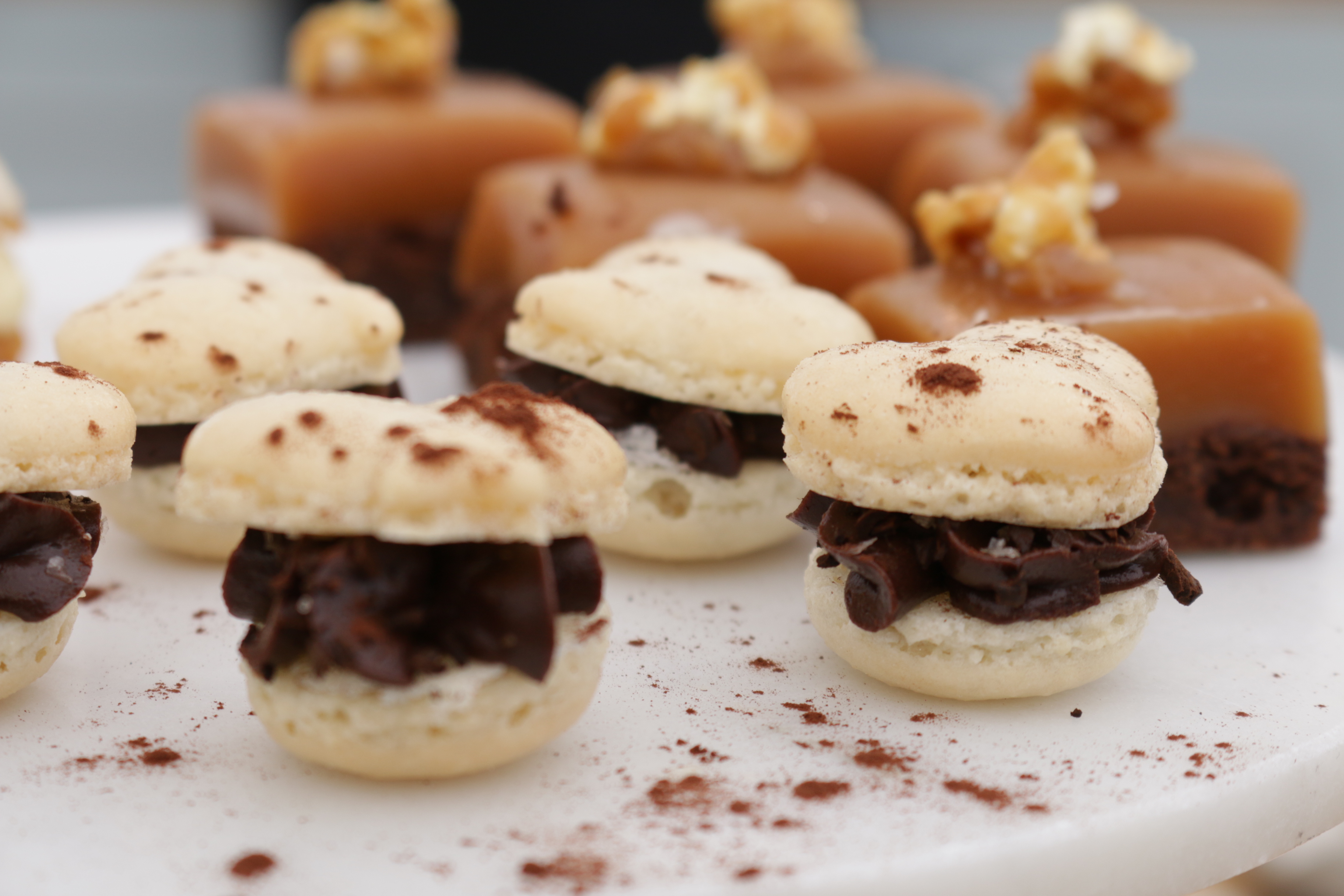 Macarons med kaffekräm